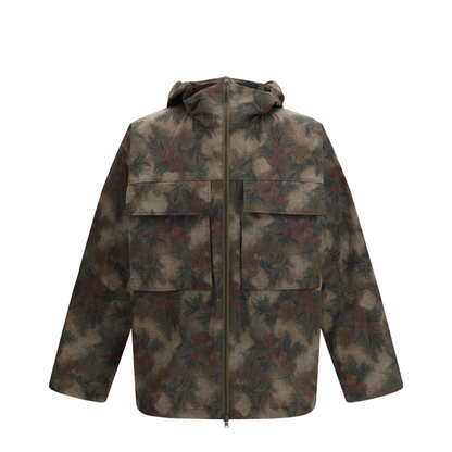 Ripstop Parka with Tropical Pattern - Image 1
