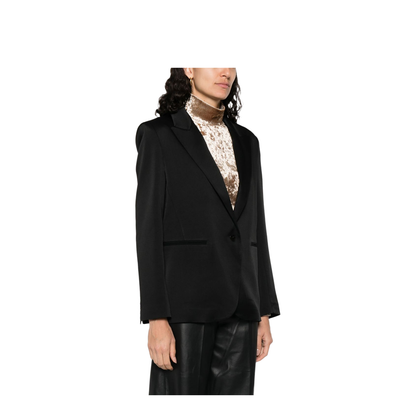 Satin Single-Breasted Jacket - Image 3