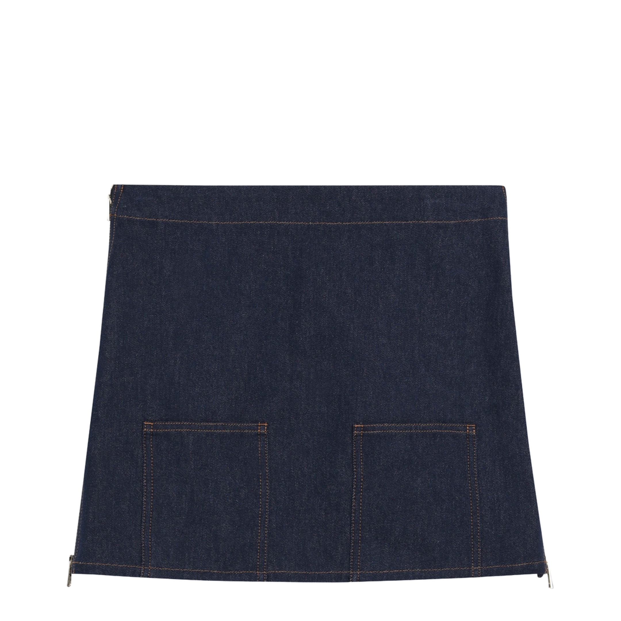 Navy Blue Mini Skirt - Image 1