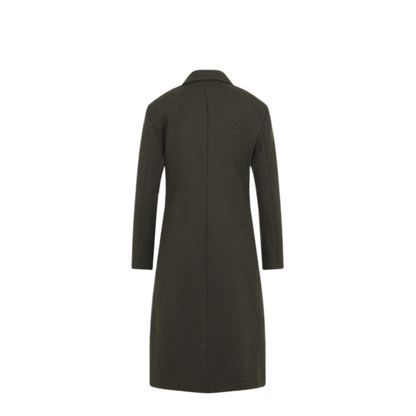 Slim Straight Knee-Length Coat - Image 4