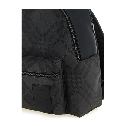Chester Calf Leather Backpack - Black - Image 3
