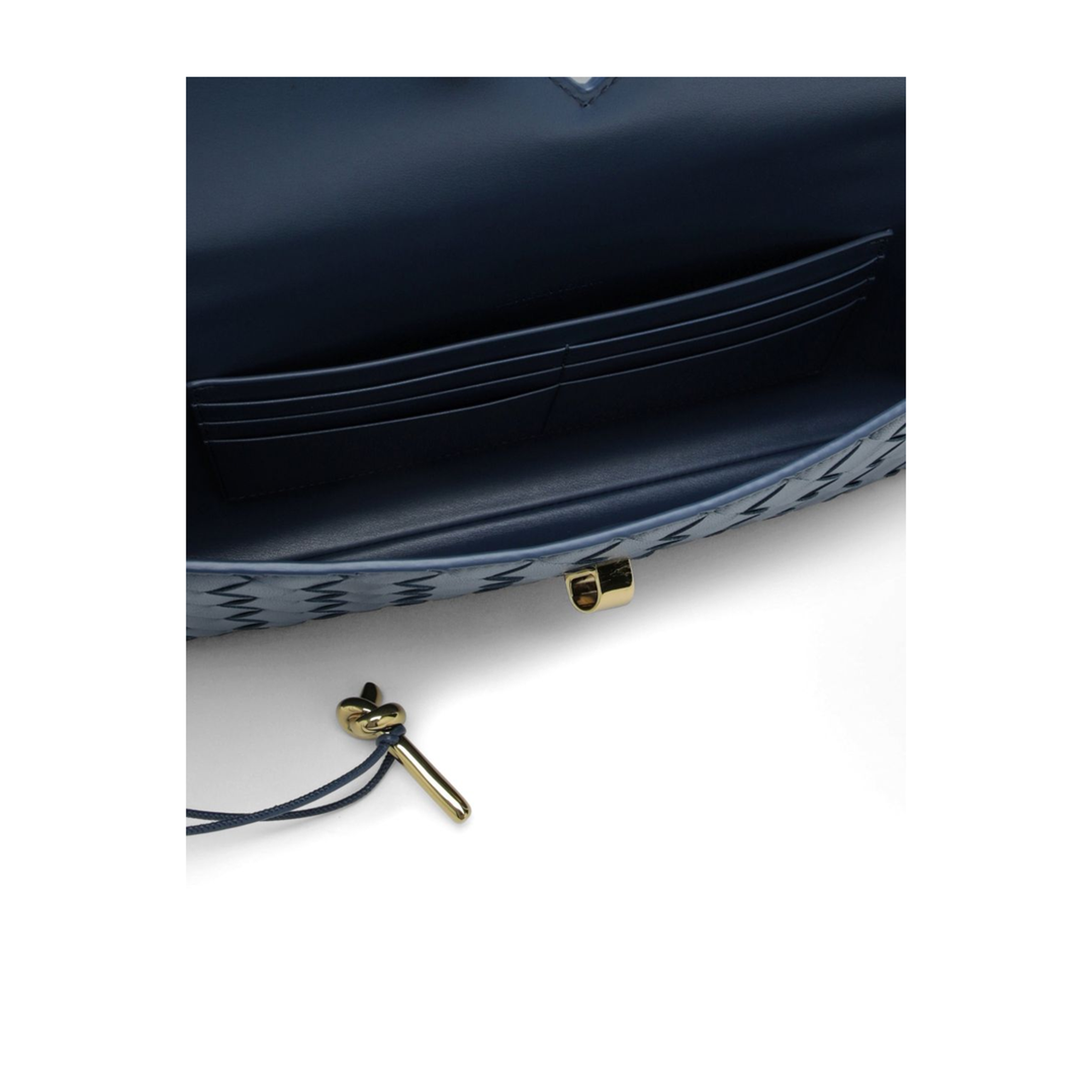 Andiamo Lambskin Clutch - Blue Venezia - Image 4
