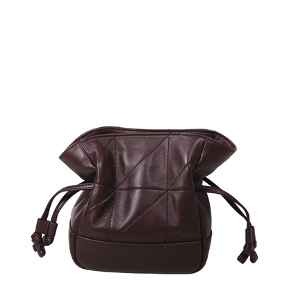 Jamie Mini Lambskin Shoulder Pouch - Rouge Cabernet - Image 3