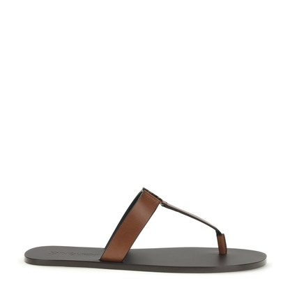 Leather Thong Sandals - Image 1