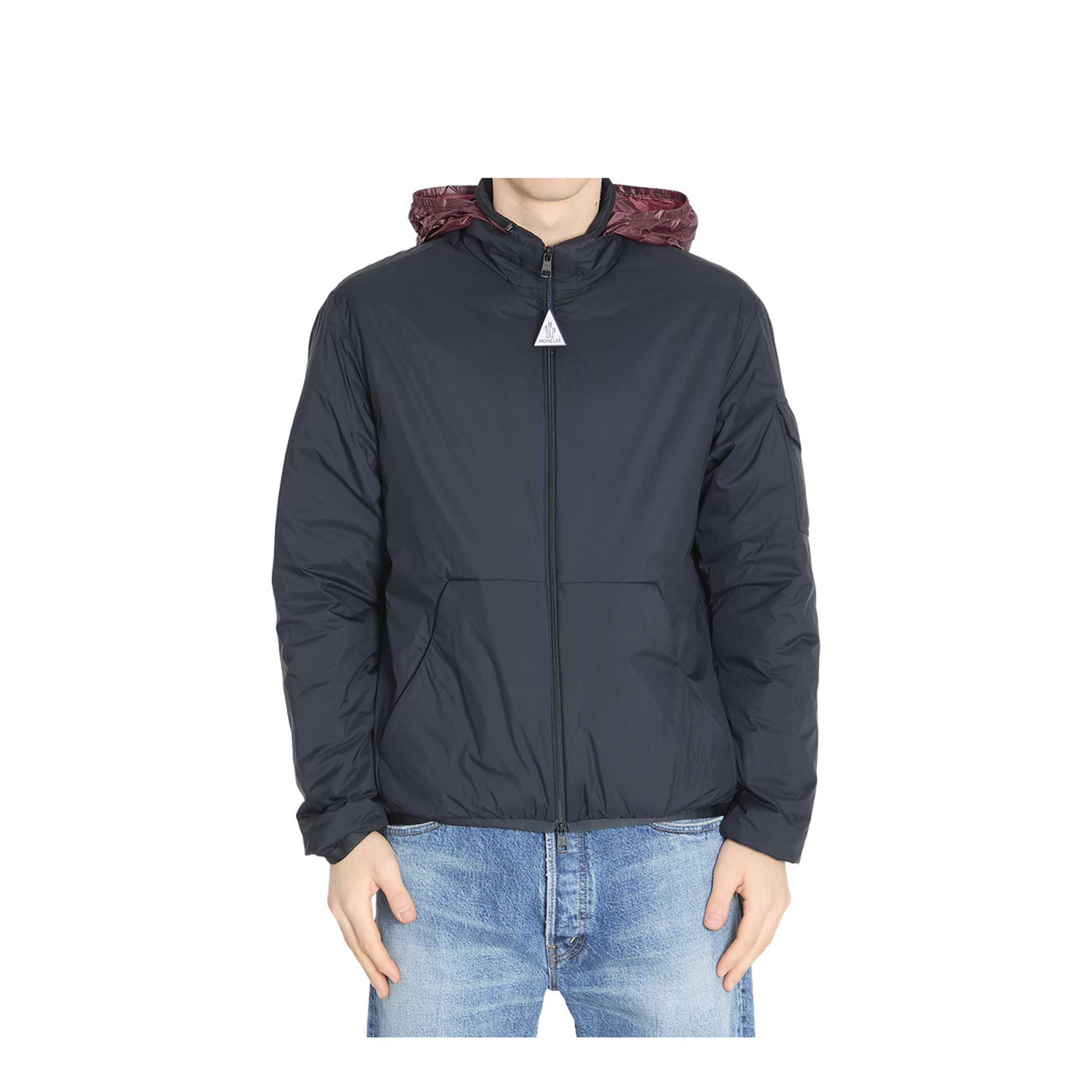 Dark Blue Nylon Breezes Down Jacket - Image 3