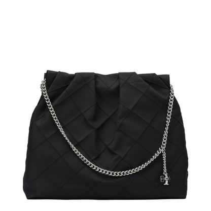 Fleming Nylon Hobo Bag - Black - Image 4