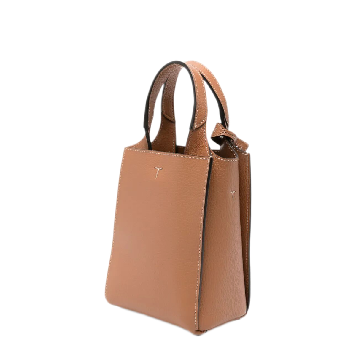 Micro Small Calf Leather Handbag - Brown - Image 2