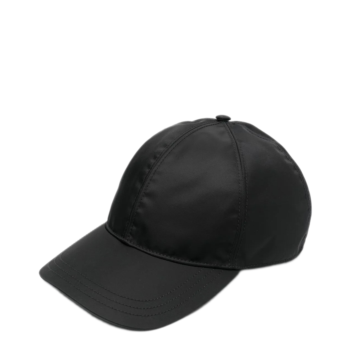 Black Nylon Baseball Cap - Image 1