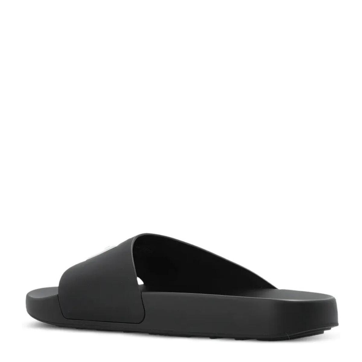 Label Flat Mules in Black Rubber - Image 3