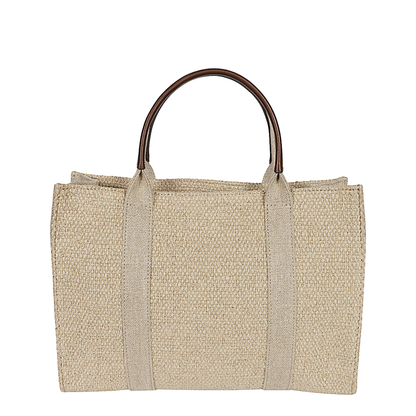 Georgia Canvas Tote - Beige - Image 1