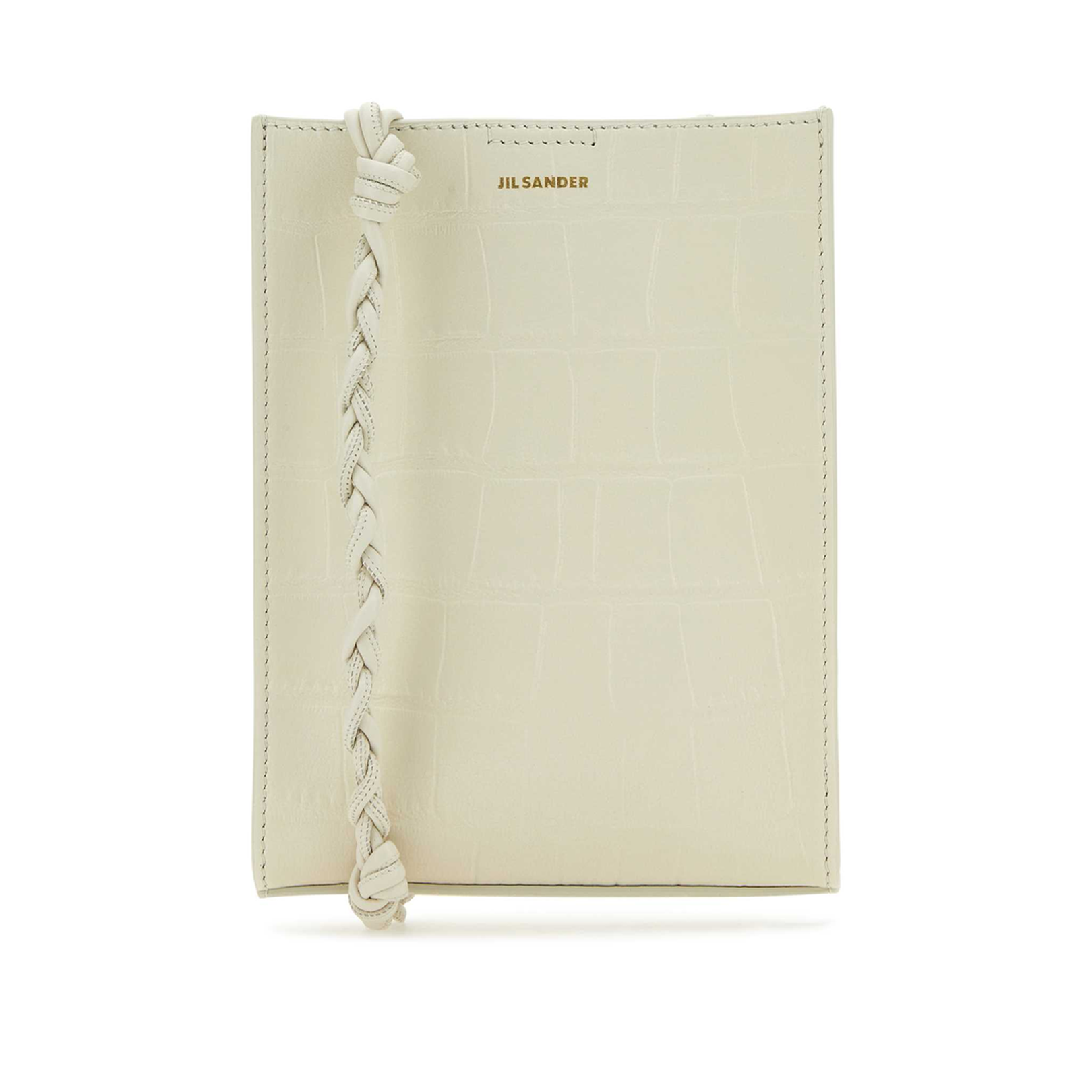 Leather Bag with Hand Knotted Strap - Image 1