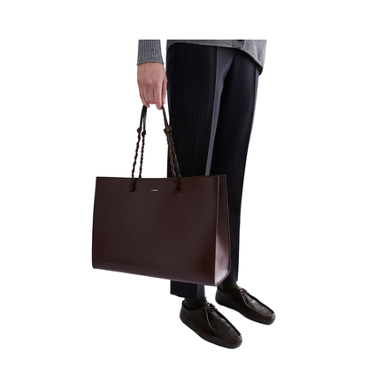 Tangle Calfskin Tote Bag - Dark Earth - Image 2