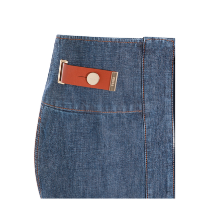 Denim Skirt Denim Blue - Image 4