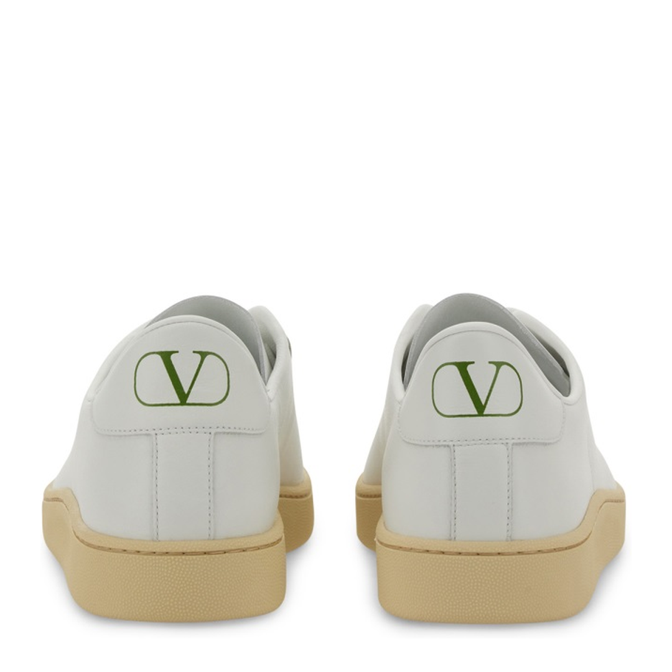 White Leather Sneakers - Image 3