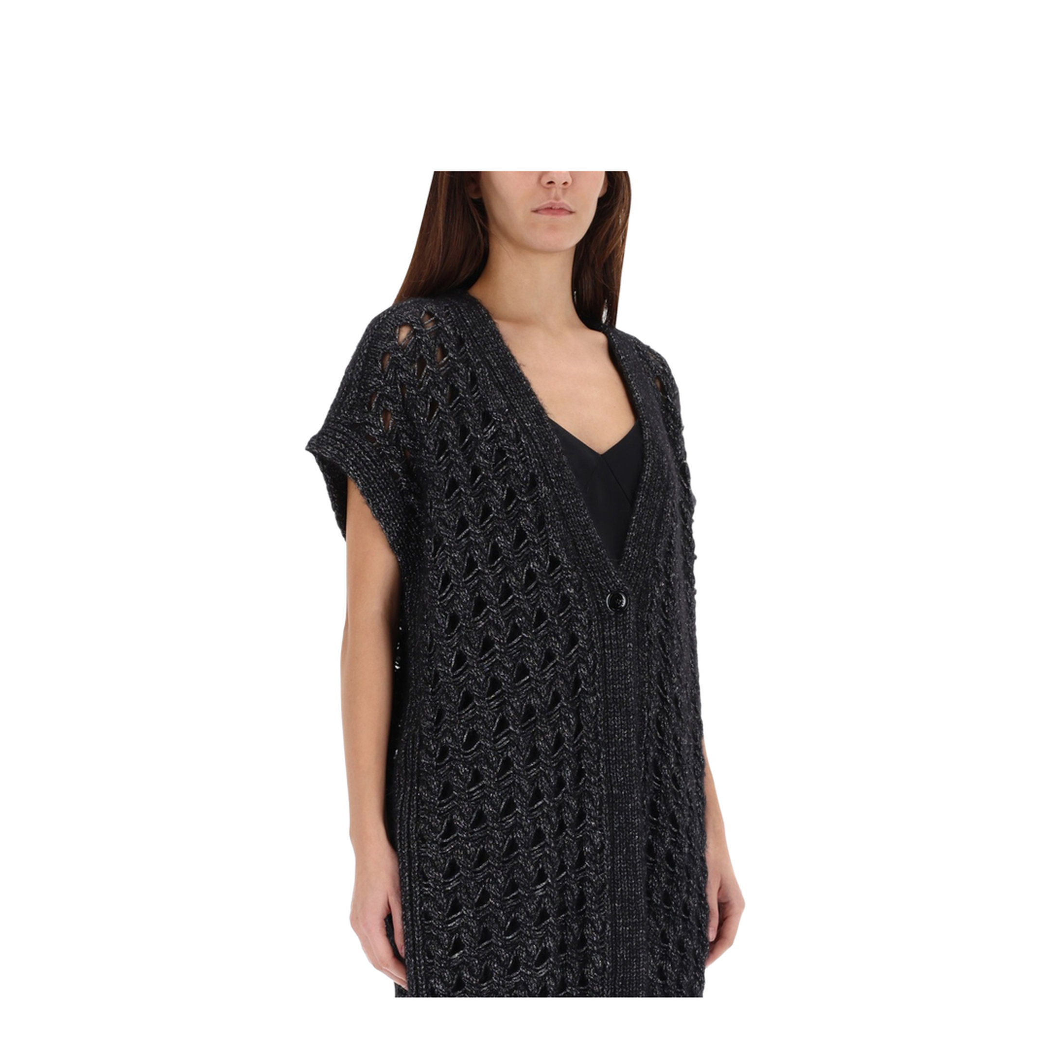 Vest with Perforated Workmanship - Image 4