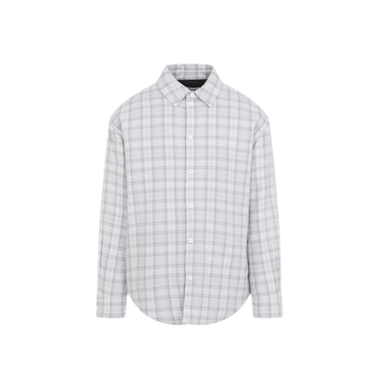 Flannel Wool Overshirt Padded Coat - Image 2
