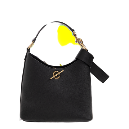 Carrie Small Calfskin Handbag - Black - Image 5