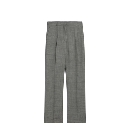 Wide Grey Trousers in Wool - Image 1