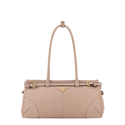Pink Nabuk Bonnie Shoulder Bag - Image 1