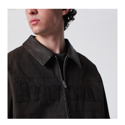 Roscoe Bomber Jacket in Whisky-Colored Canvas - Image 2