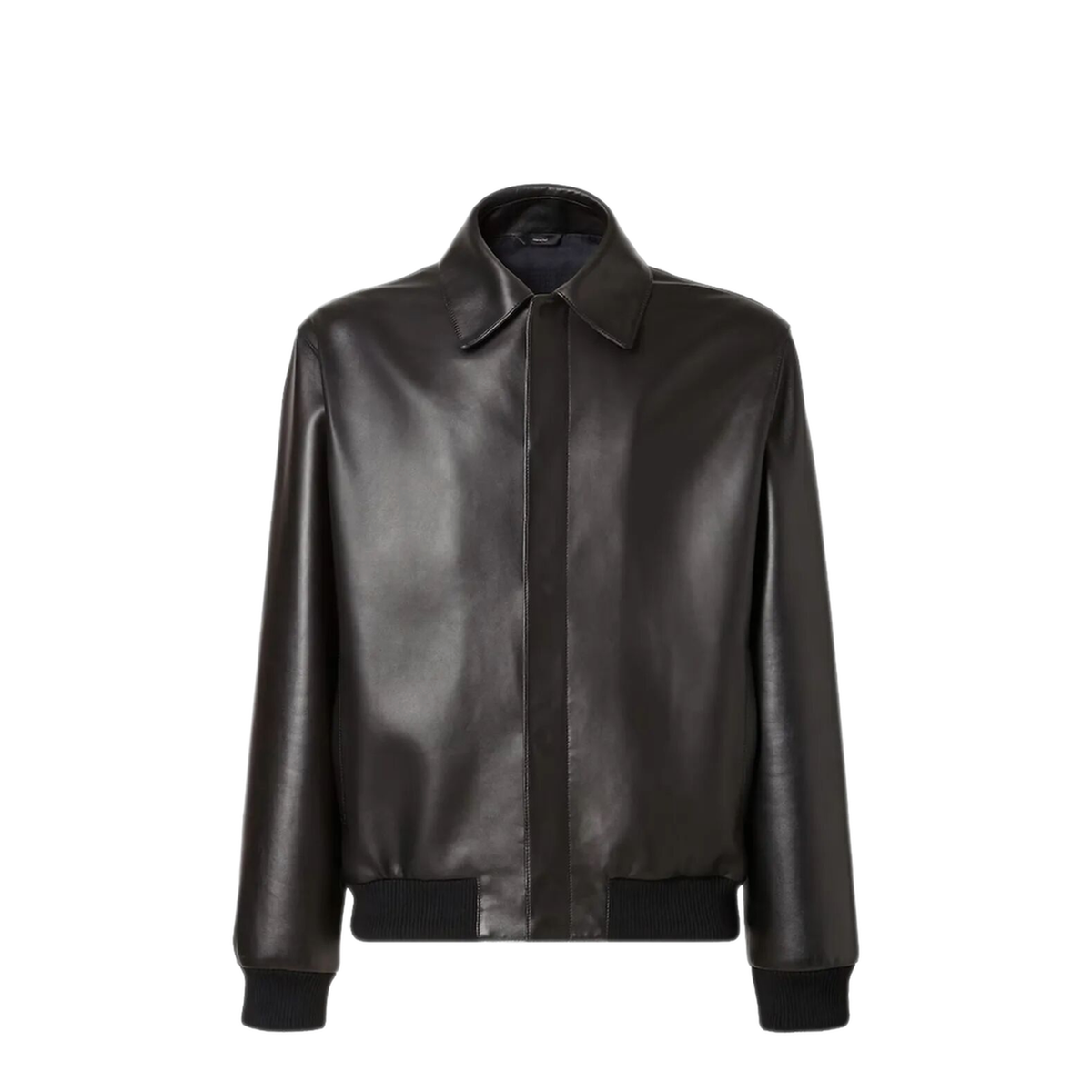 Black Leather Blouson - Image 1