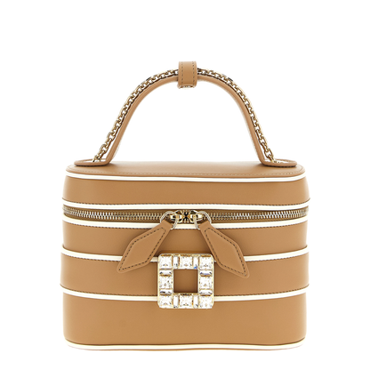 Vanity Très Vivier Micro Bag in Leather - Camel - Image 1