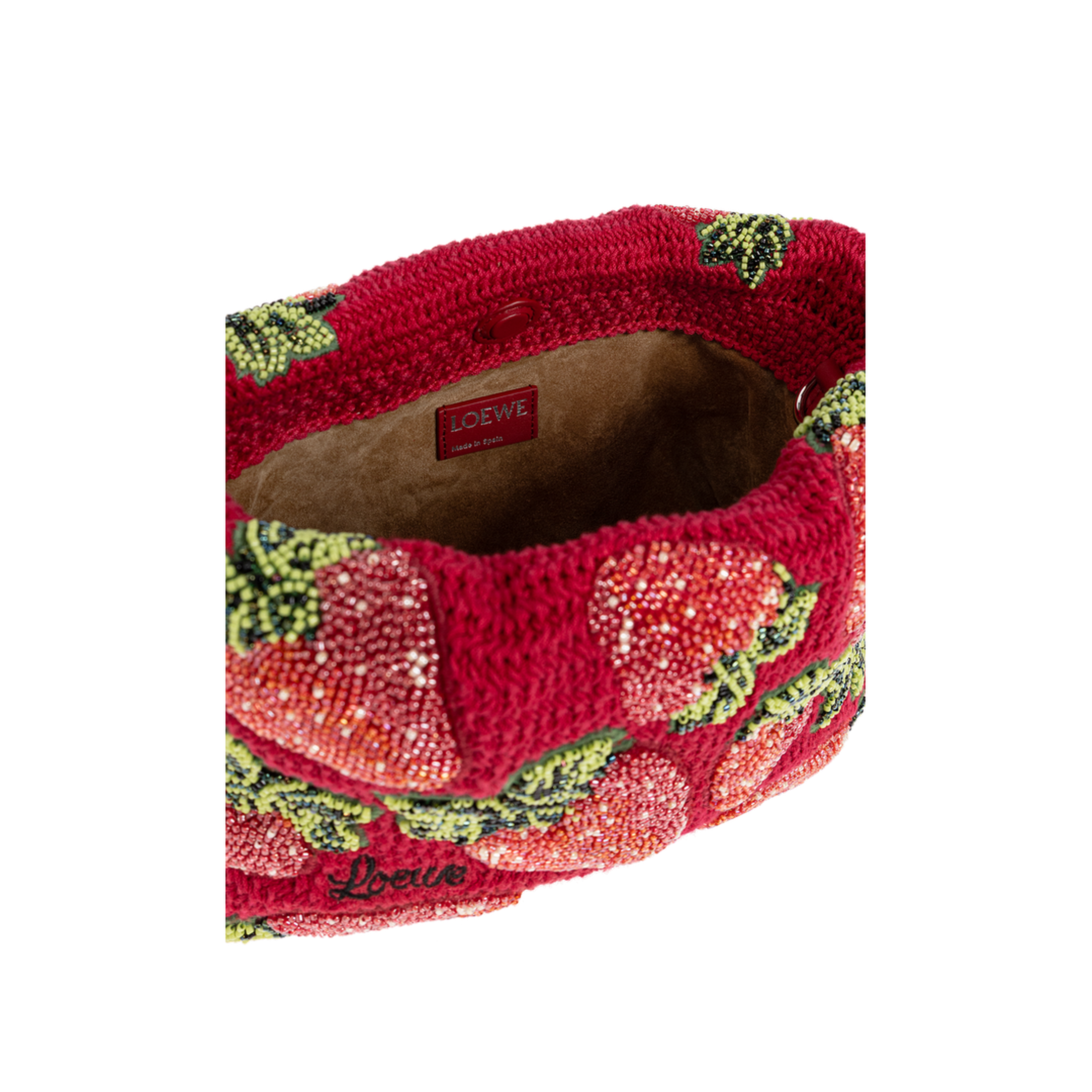 Flamenco Mini Beaded Crochet Clutch - Red - Image 5