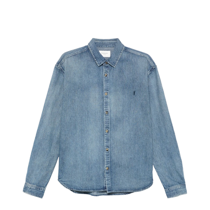 Cassandra Shirt in Day Blue Denim - Image 1