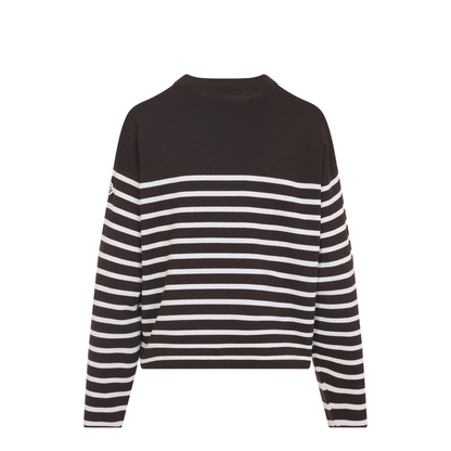 Striped Logo Knit Sweater - Image 4