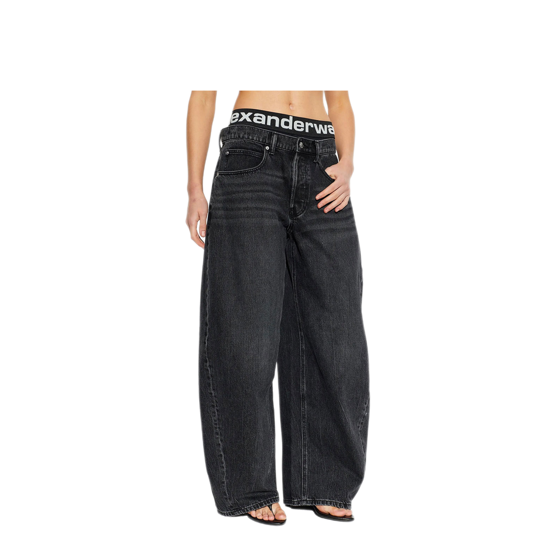 Blow-Up Jeans with Logo Bike Short Waistband - Image 3