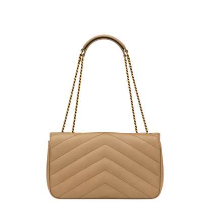 LOULOU Medium Lambskin Shoulder Bag - Natural Tan - Image 2