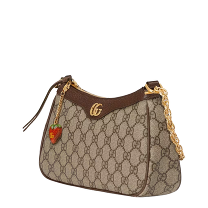 Ophidia Mini Leather Bag - Brown - Image 5