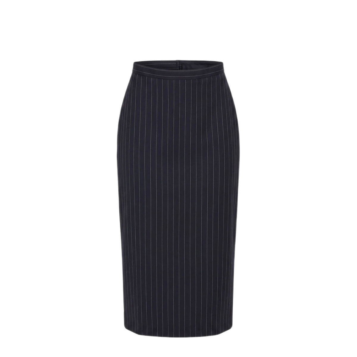 Midi Striped Wool Skirt - Image 1