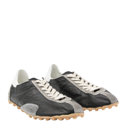 Sprinters Sneakers In Black Leather And Vintage Suede - Image 3