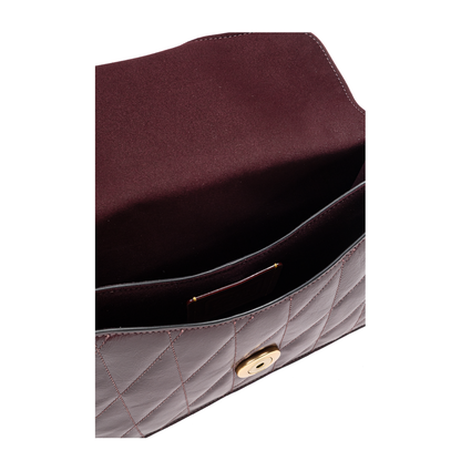 Tabby Chain Shoulder Bag Burgundy - Image 5