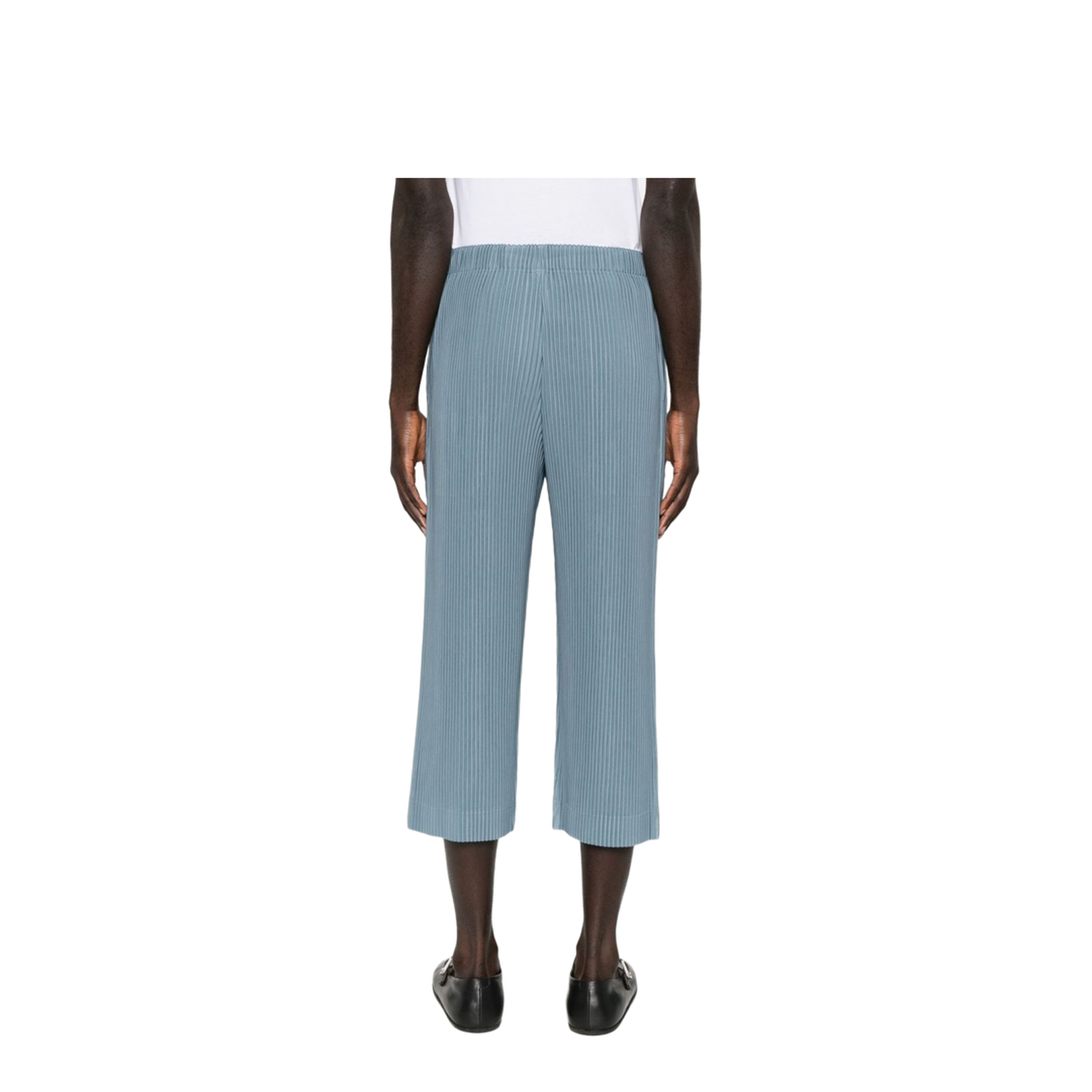 Pleated Design Cropped Pants - Image 3