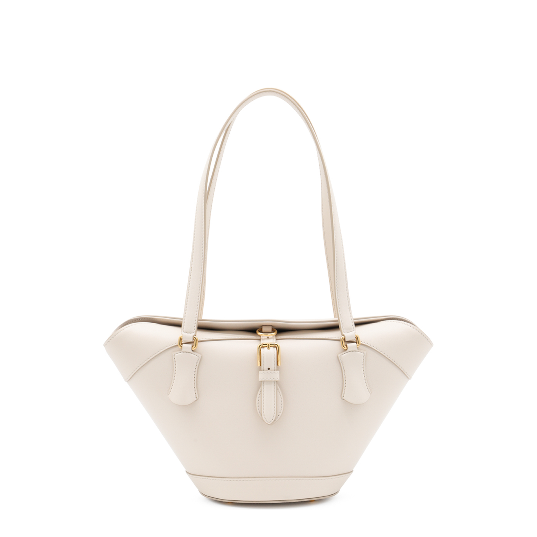 Capri Coffa Calfskin Top-Handle Bag - Avorio - Image 1
