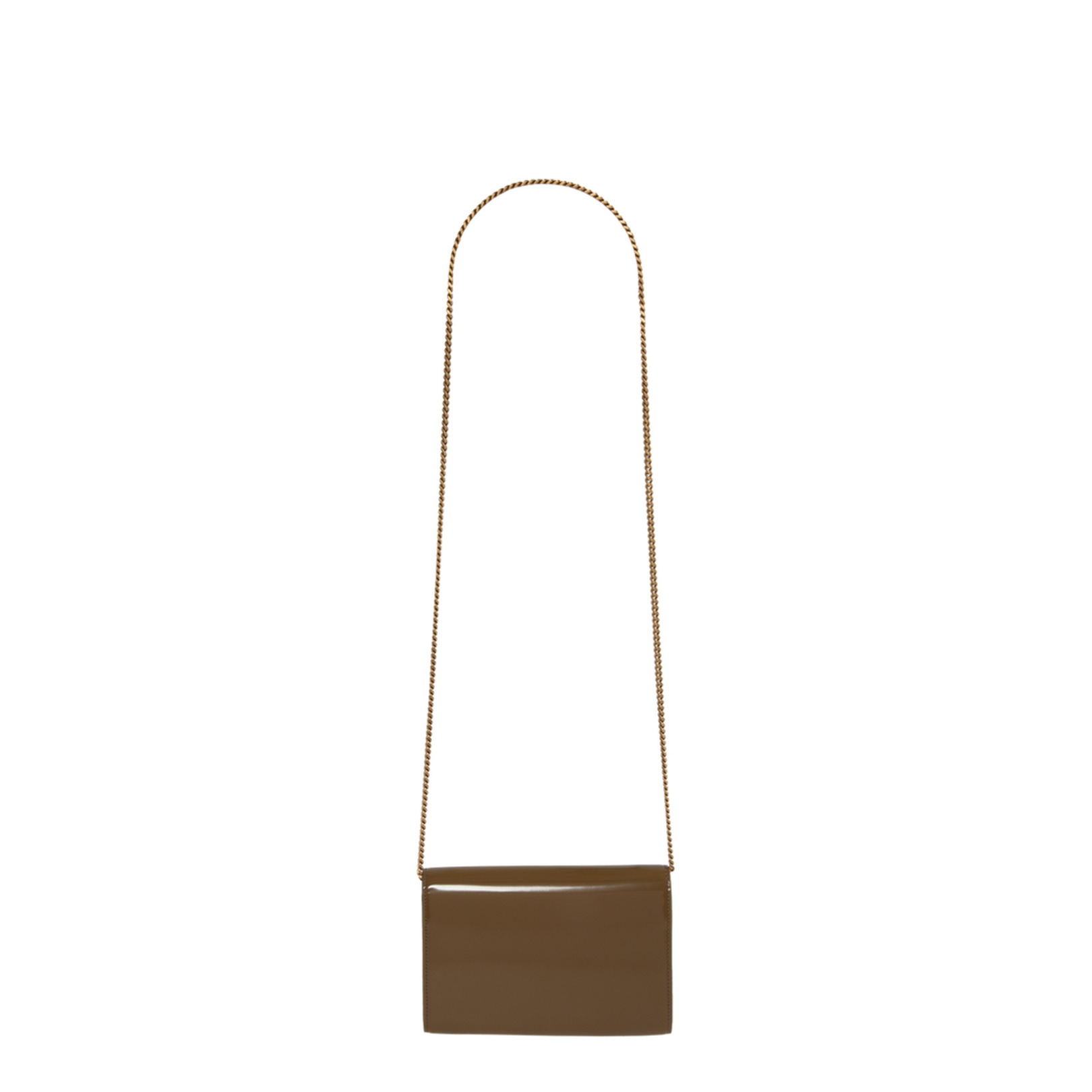Uptown Chain Wallet In Patent Leather - Image 2
