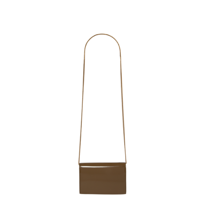 Uptown Chain Wallet In Patent Leather - Image 2