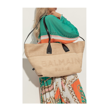 Track Raffia Tote Bag - Image 2