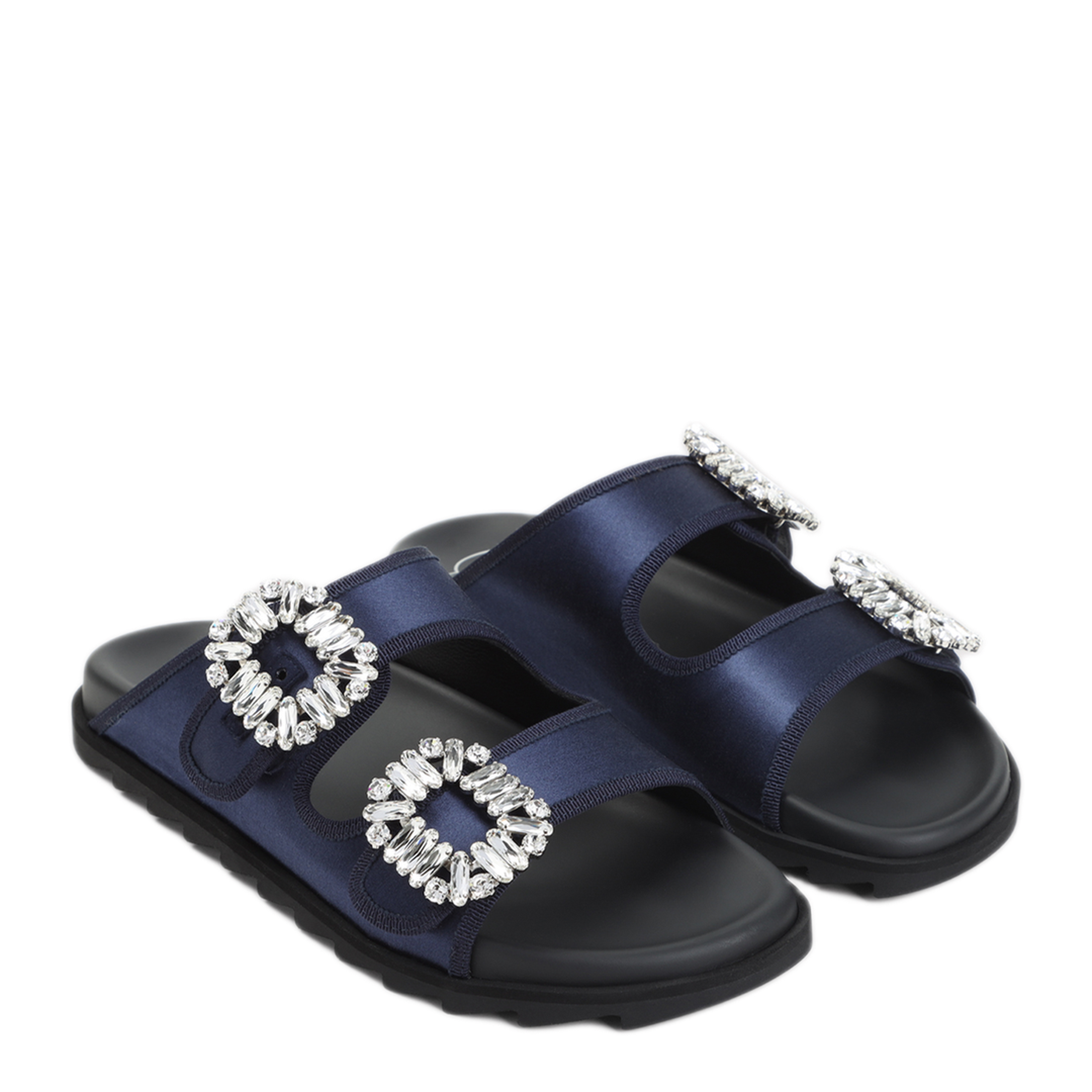 Slidy Strass Bord Gros Mules - Image 5