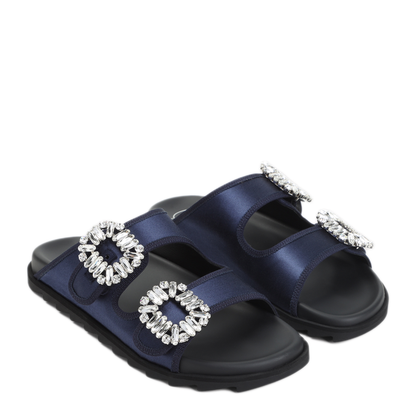 Slidy Strass Bord Gros Mules - Image 5