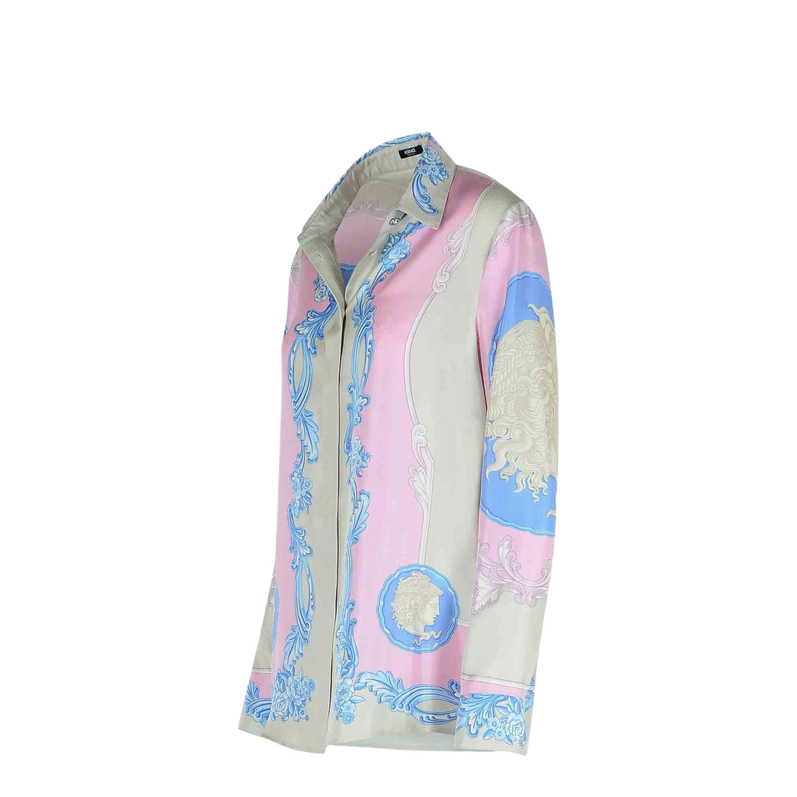 Pink Silk Shirt In Neutral - Image 5