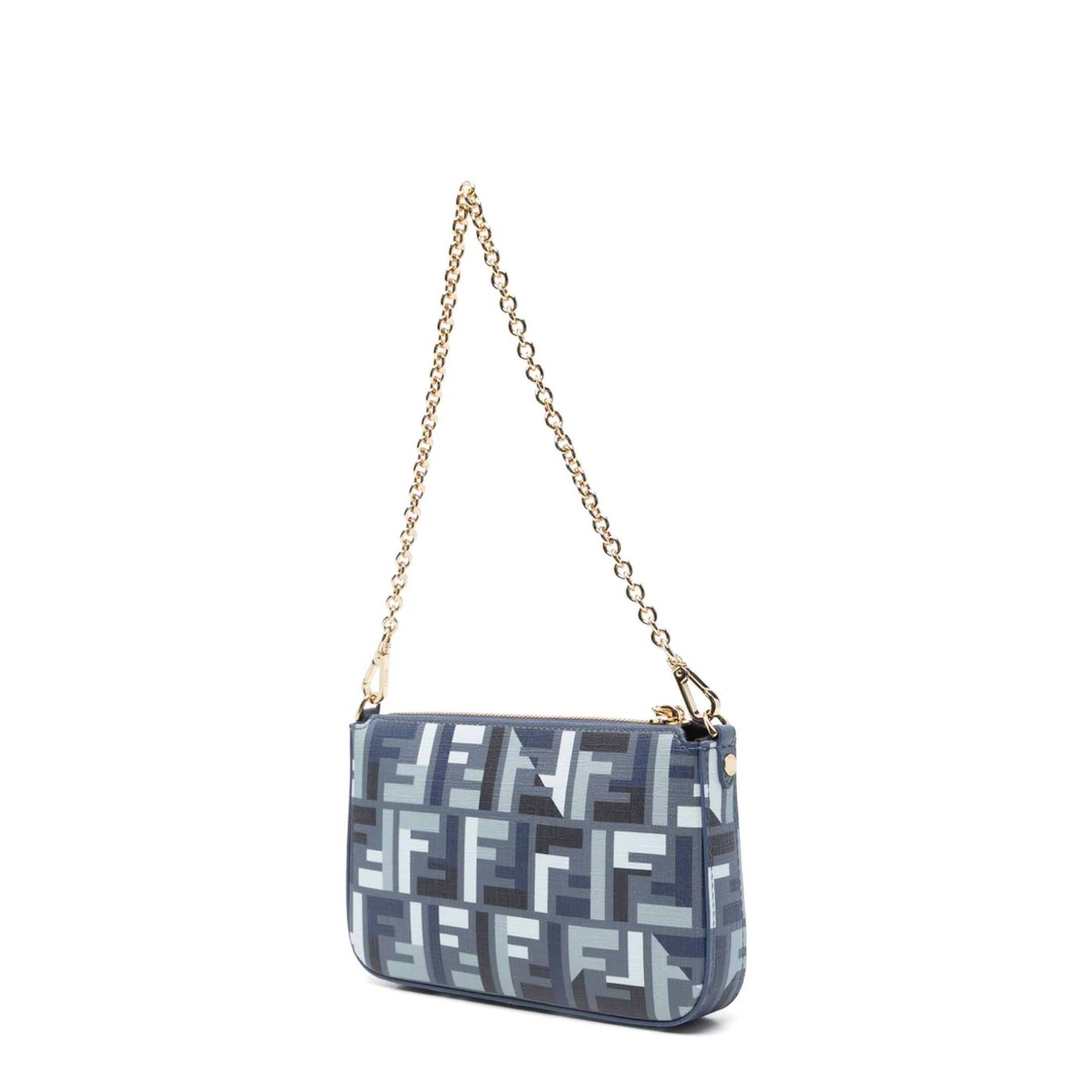 Baguette Canvas Clutch - Navy Blue - Image 4