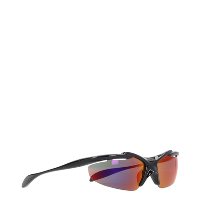 Turbo D-frame Sunglasses in Black - Image 4