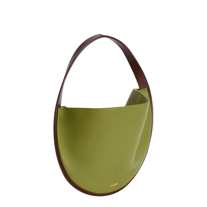 Pivot Leather Hobo Bag - Green - Image 2