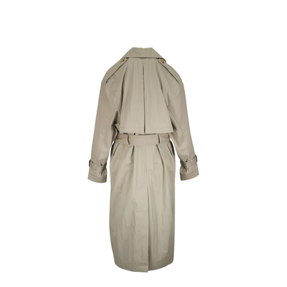Beige Double-Breasted Trench Coat - Image 5