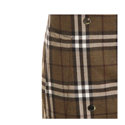 Green Check Miniskirt - Image 5