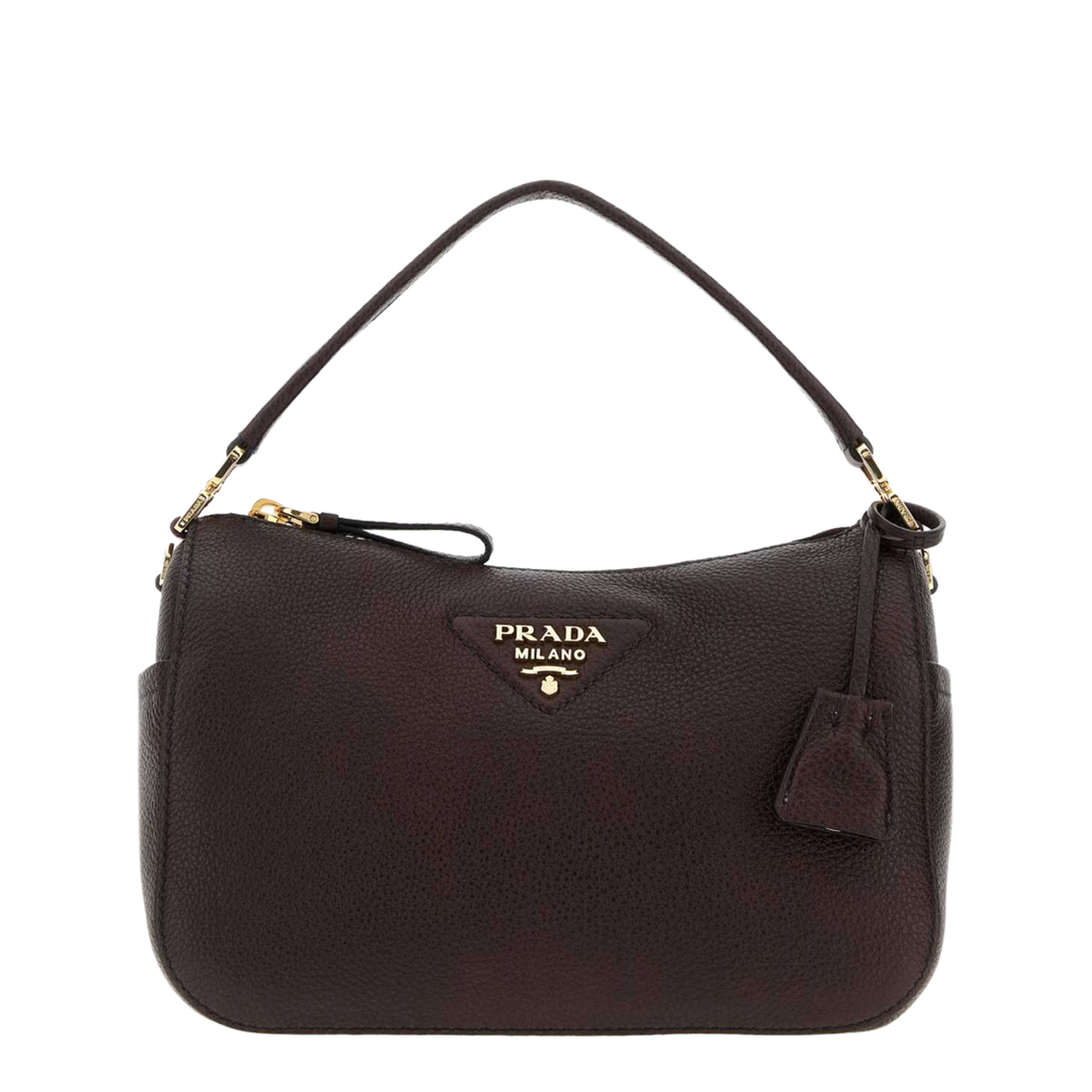 Dark Brown Leather Small Handbag - Image 1