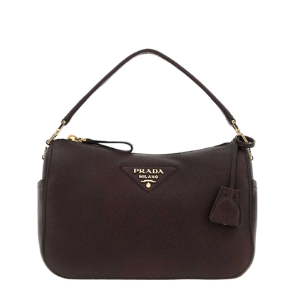 Dark Brown Leather Small Handbag - Image 1